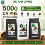 Gói 500g đầy đủ tỉ lệ Robusta và Arabica DUC ANH COFFEE rang mộc nguyên chất, lựa chọn cafe hạt bột pha phin,pha máy, coldbrew