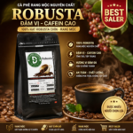 1kg cà phê rang mộc Robusta DUC ANH COFFEE nguyên chất xay pha phin, xay pha máy, ủ lạnh, nguyên hạt, cà phê Đức Anh
