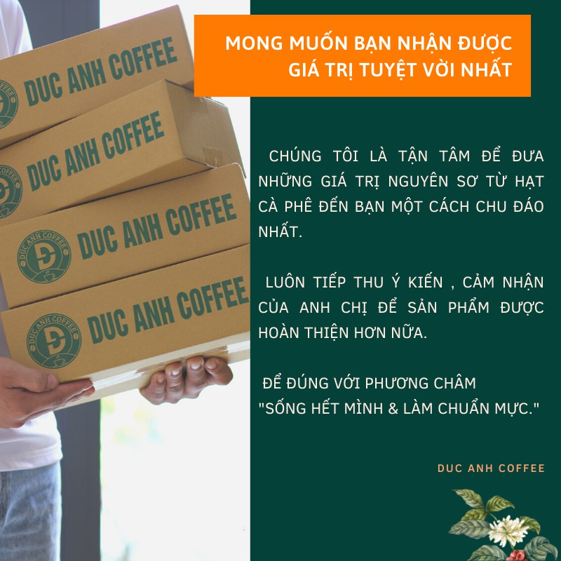 1kg cà phê rang mộc DUC ANH COFFEE tất cả các tùy chọn robusta và arabica - xay dùng pha phin, cafe pha máy, cafe hạt, ủ lạnh - Ảnh 6