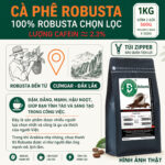 1kg cà phê rang mộc Robusta DUC ANH COFFEE nguyên chất xay pha phin, xay pha máy, ủ lạnh, nguyên hạt, cà phê Đức Anh - Ảnh 3
